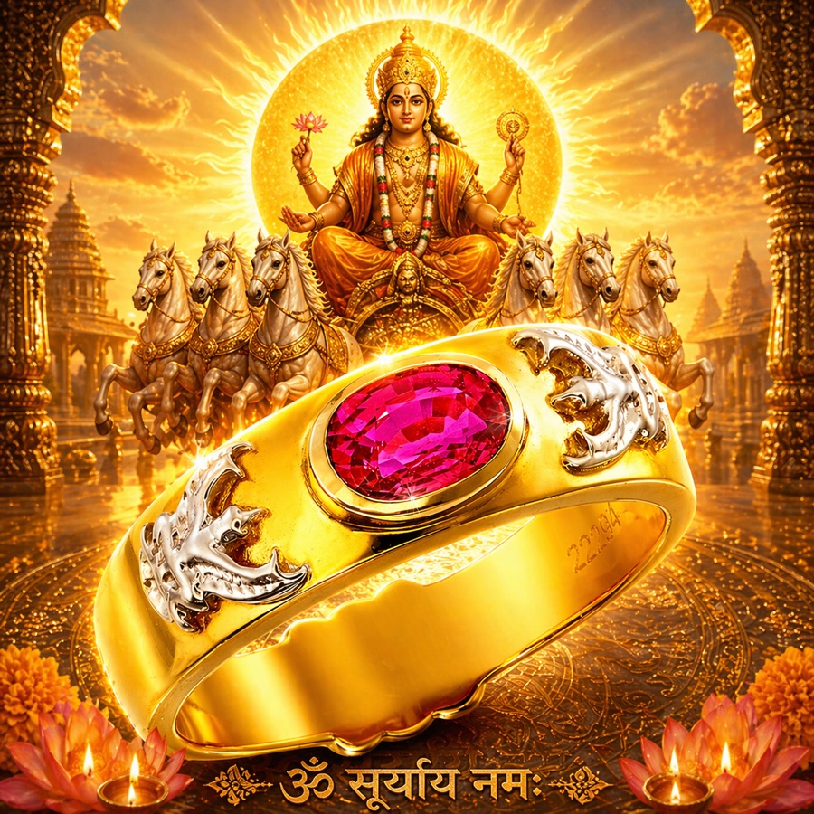 One Carat Natural Ruby Sun Talisman Ring – No. 22294